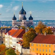 קו הרקיע של העיר טאלין באסטוניה