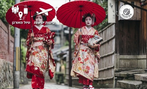 שתי גיישות מאיקו הולכות ברחוב ברובע גיון בעיר קיוטו ביפן