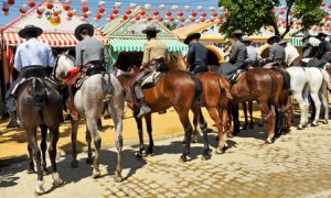 A caballo en la feria de Sevilla, Espaa
