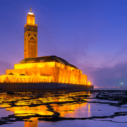 קזבלנקה מרוקו מסגד חסן השני לשעת ערב