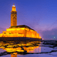 קזבלנקה מרוקו מסגד חסן השני לשעת ערב