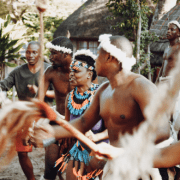 ריקוד אפריקאי מסורתי בזמביה